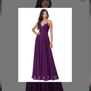 NWT AZAZIE Sonya Bridesmaid Dress in Grape - Size A12